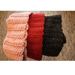Homemade Crochet Infinity Scarves